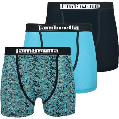 3er Pack Lambretta Retro Boxershorts in 2 Designs für je 16,12€ (statt 21€)