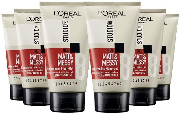6 x LOreal Paris Studio Line Haargel mit Mattefekt, 150ml ab 11,47€ (statt 18€)
