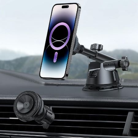 Omoton 3in1 Auto Handyhalterung mit Saugnapf & Magnet für 7,99€ (statt 13€)