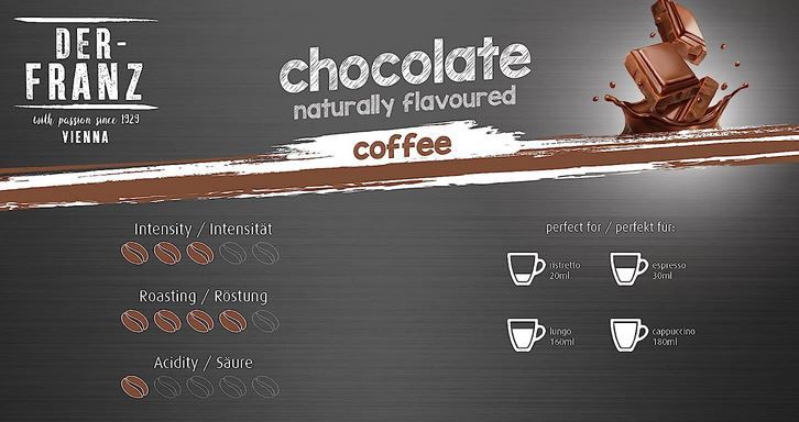 1Kg Der Franz Kaffee ganze Bohne aromatisiert mit Schokolade für 10,49€ (statt 15€)