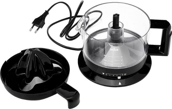 Braun CJ3000 BK Zitruspresse mit Behälter, 350ml für 16,50€ (statt 21€)