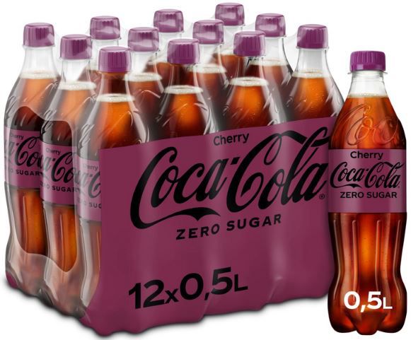 12er Pack Coca Cola Zero Sugar Cherry, 0,5L ab 9,89€ (statt 13€)