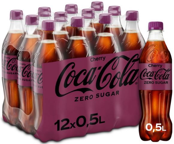 12er Pack Coca Cola Zero Sugar Cherry, 0,5L ab 11,32€ (statt 15€)