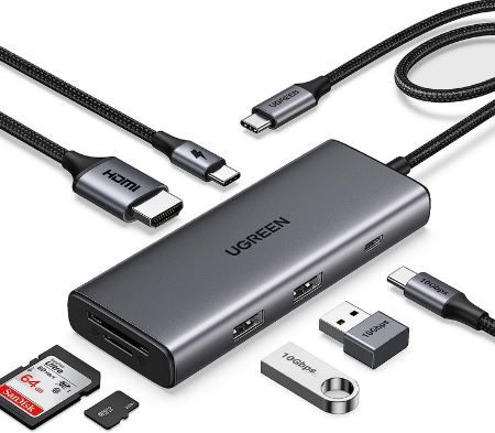 UGREEN Revodok 7 in 1 USB C Hub für 29,99€ (statt 50€)