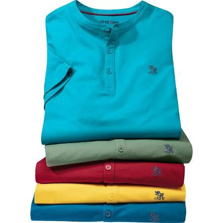 5er Pack Otto Kern Serafino Shirts für 55,96€ (statt 70€) + GRATIS Kühltasche
