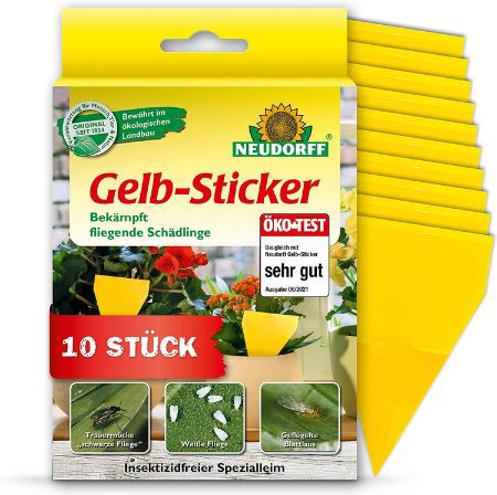 10er Pack Neudorff Gelbsticker, insektizid frei, geruchlos für 3,29€ (statt 6€)
