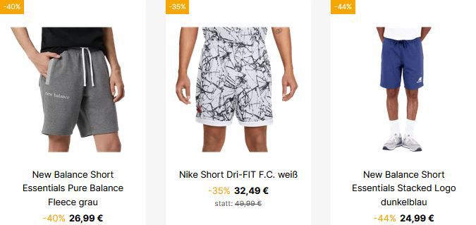 Geomix Summer Shorts Sale mit mind. 35% Rabatt + Versandkostenfrei