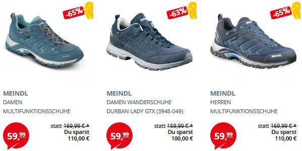 Picksport: Meindl Wander  und Multifunktionsschuh Sale ab je 59,99€   Restgrößen