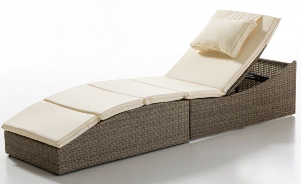Klappbare Lounge Liege mit verstellbare Rückenlehne für 135,45€ (statt 269€)