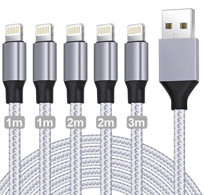 5x Lightning Kabel (MFi zertifiziert) für 5,99€ (statt 12€)