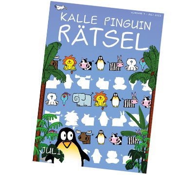 Kalle Pinguin: Malbuch, Malbilder, Rätselhefte u.a. gratis downloaden