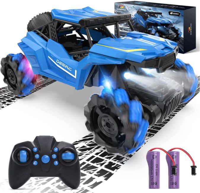 DEERC DE81 Ferngesteuertes RC Stunt Auto mit LEDs für 19,99€ (statt 40€)