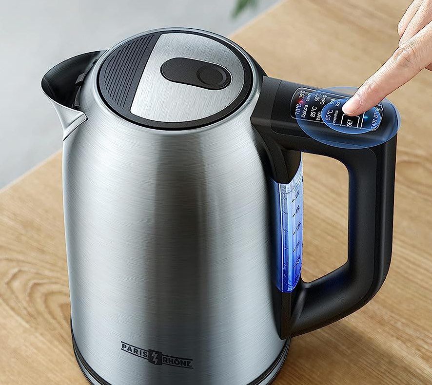 2200W Edelstahl Wasserkocher (1,7L) mit Touch Steuerung für 29,69€ (statt 55€)