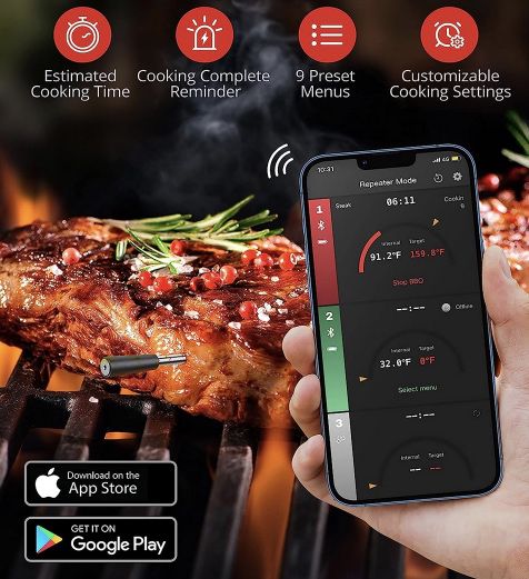 Paris Rhône BT Fleischthermometer mit App Anbindnung für 49,99€ (statt 99€)