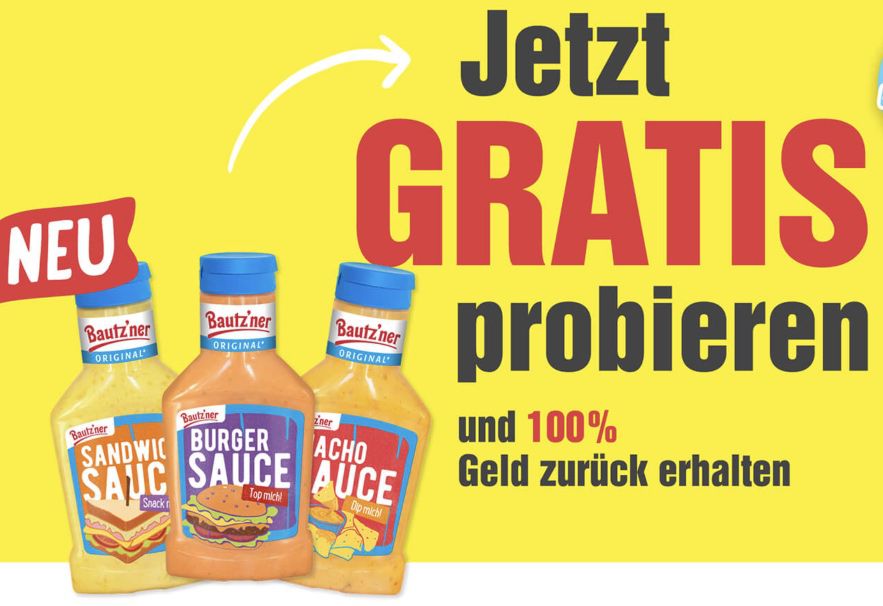 Geht noch! Bautz’ner Snack Saucen gratis ausprobieren