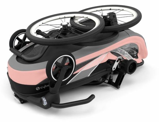 Cybex Zeno Bike 2in1 Fahrradanhänger Silver Pink für 400€ (statt 509€)