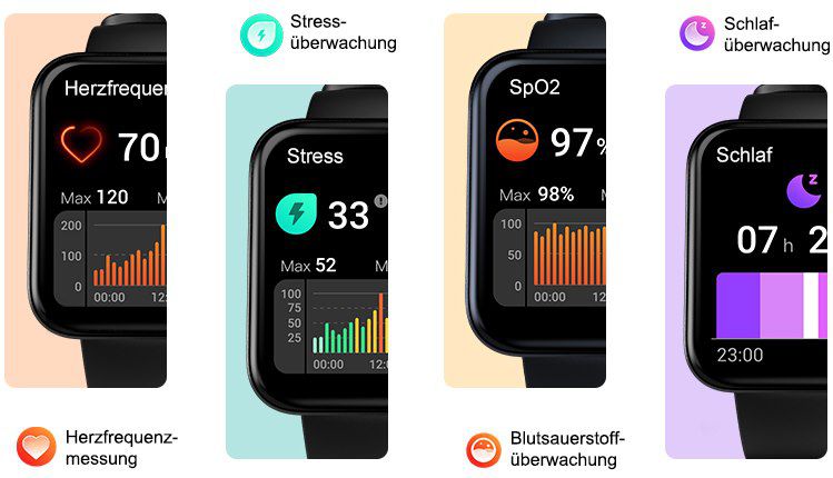 Q60T Smartwatch mit Herzfrequenz  & SpO2 Überwachung für 24,99€ (statt 69€)