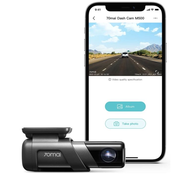 70mai M500 2.7K DashCam mit HDR, 170° & GPS für 69,99€ (statt 100€)