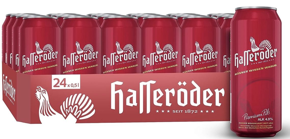 🍺 24x Hasseröder Premium Pils Dosenbier (0,5L) für 14,24€ (statt 20€)   0,59€ je Dose