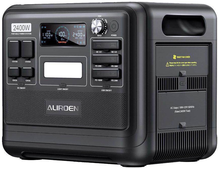 ALIROEN F2400 LiFePO4 Powerstation mit 2.048Wh für 979,30€ (statt 1.099€)