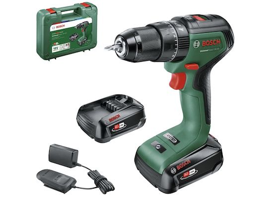 Bosch Schlagbohrschrauber 18V 60 mit 2 Akkus im Koffer für 116€ (statt 136€)