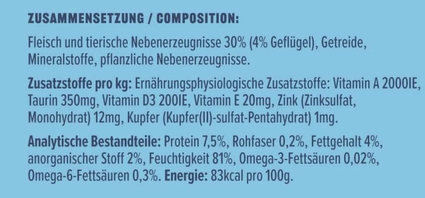 415g by Amazon Katzen Nassfutter Geflügel in Sauce für 0,60€