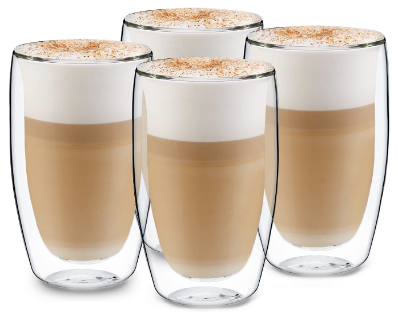 4x Glaswerk Design Latte Macchiato Gläser doppelwandig für 29,99€ (statt 36€)