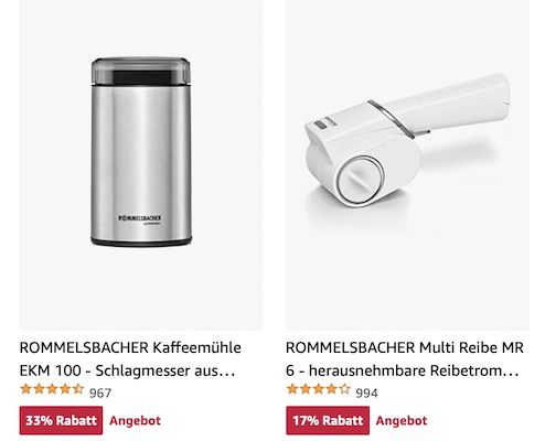 Amazon: Rommelsbacher Küche Angebote