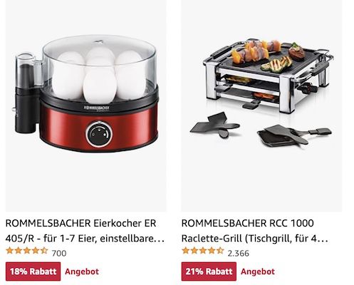 Amazon: Rommelsbacher Küche Angebote