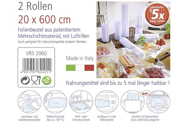 2 Folienrollen à 20x600cm von Rom­mels­ba­cher für 9,99€ (statt 16€)