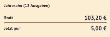 🧨 Jahresabo mit 12 Ausgaben ELLE 👜 für 5€ (statt 103€)