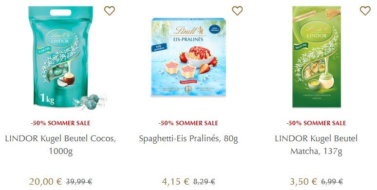 🍫🍬 Lindt Sale mit 50% Rabatt + VSKfrei z.B. 1kg Lindor Kugeln für 20€ (statt 35€) 🍫🍬 Lindt Sale mit 50% Rabatt + VSKfrei z.B. 1kg Lindor Kugeln für 20€ (statt 35€)