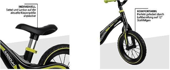 Hudora Magnesium Air 12 Zoll Kinderlaufrad für 42,99€ (statt 78€)
