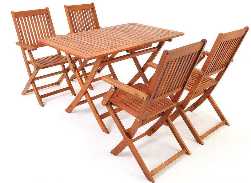 Casaria Sydney Holz Sitzgruppe mit Tisch für 152,95€ (statt 175€)