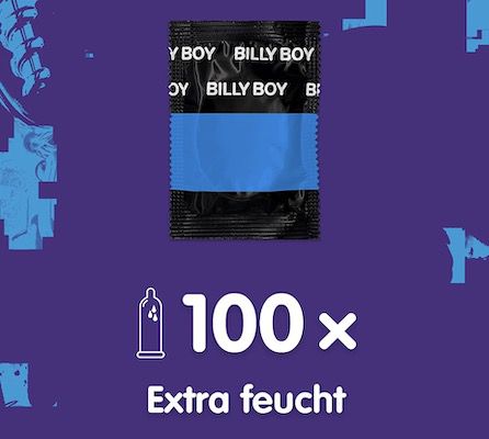 100er Pack Billy Boy Extra Feucht Kondome für 22,86€ (statt 48€)