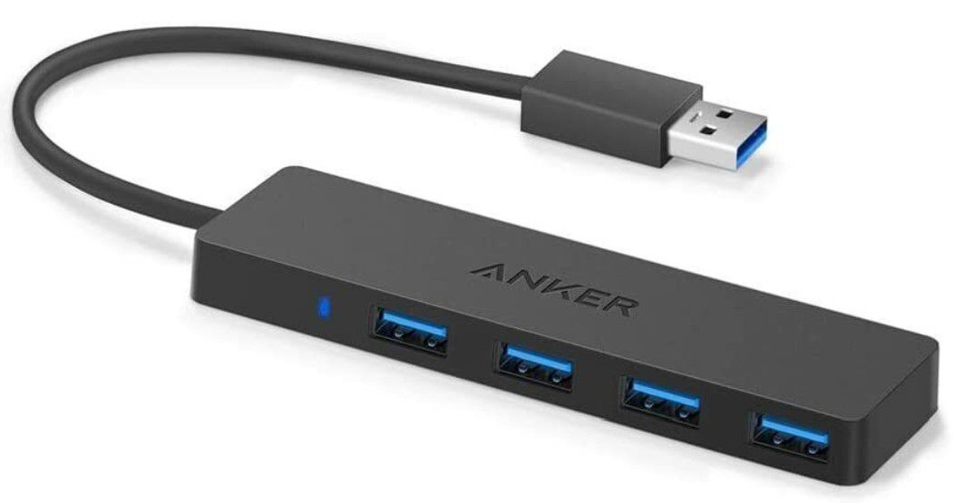 Anker Ultra Slim 4 Port USB 3.0 Hub Mac geeignet für 9,29€ (statt neu 16€)