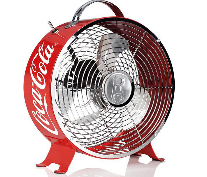 °CUBES CoolFan Coca Cola Vintage Ventilator 26cm für 19,99€ (statt 33€)