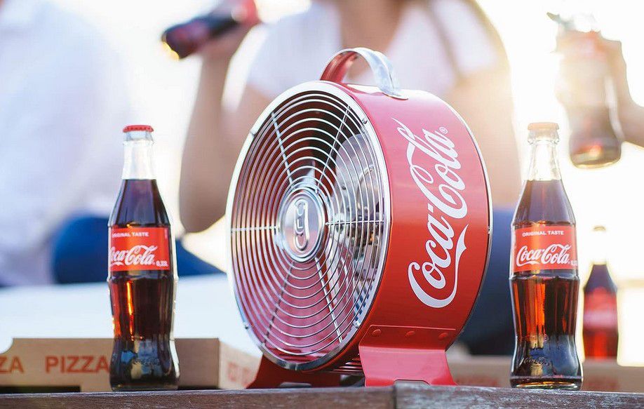 °CUBES CoolFan Coca Cola Vintage Ventilator 26cm für 19,99€ (statt 33€)