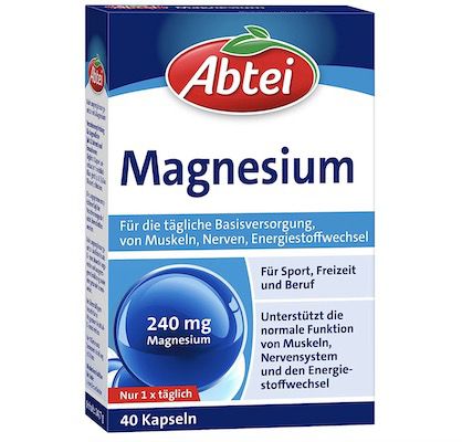 40er Pack Abtei Magnesium ab 2,52€ (statt 4€)