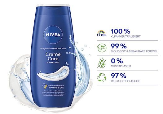 3x NIVEA Creme Care Pflegedusche für 3,30€ (statt 5,25€)