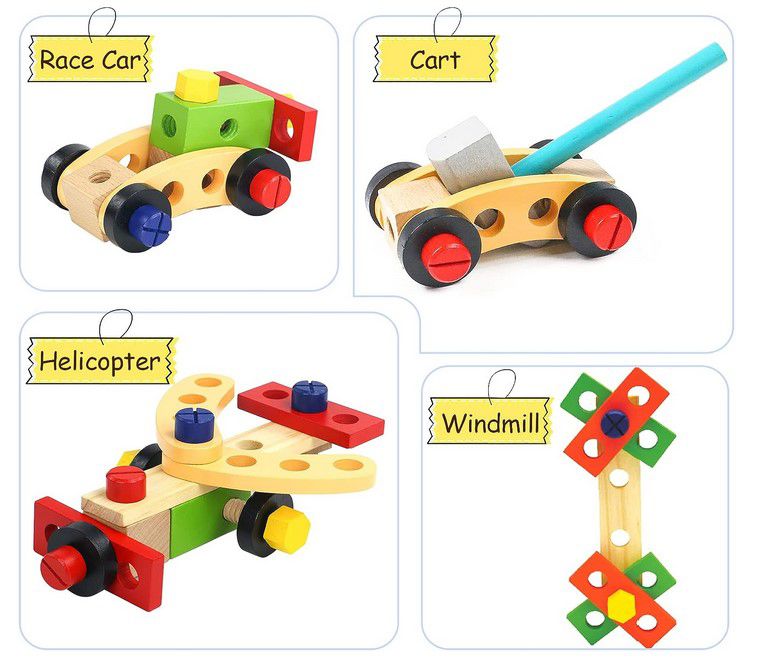 Tonze Holz Werkzeugkoffer Kinder Lernspielzeug für 19,14€ (statt 30€)