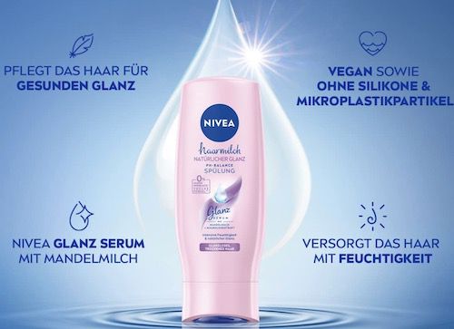 3x NIVEA Haarmilch Natürlicher Glanz für 4,44€ (statt 8€)