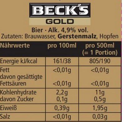 Becks Gold Flaschenbier 20er Kasten ab 14,79€ (statt 21€) + Pfand