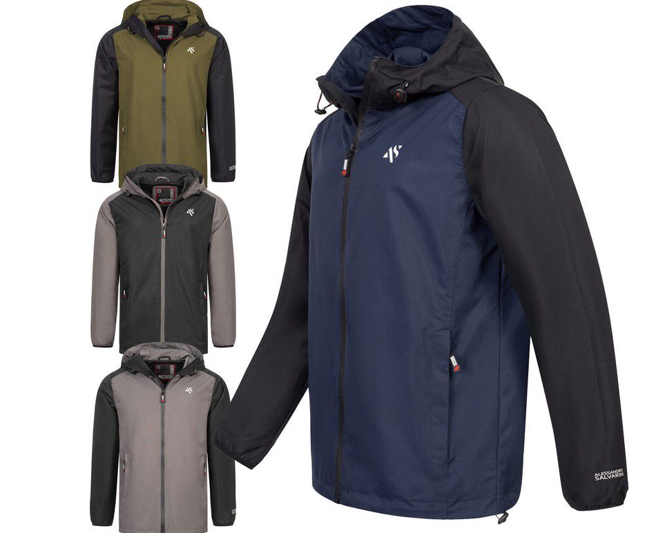 A. Salvarini AS322 leichte Herren Regenjacke für 27,90€ (statt 35€)