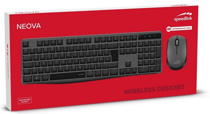 Speedlink Neova wireless Tastatur mit Maus für 12,59€ (statt 17€)