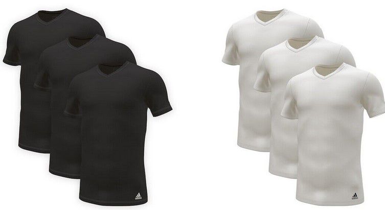 3x adidas Active Core V Neck T Shirt BW für 29,99€ (statt 40€)