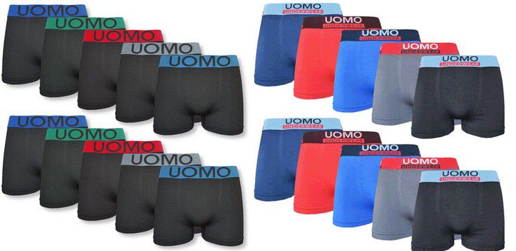 10er Pack UOMO Herren Boxershorts für 18,95€ (statt 26€)