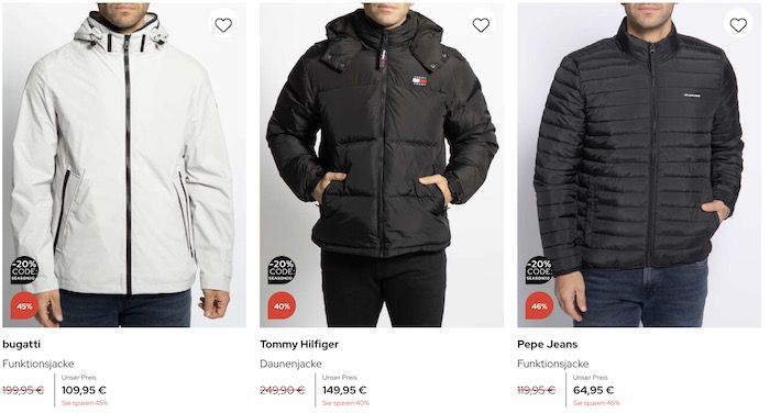 30% Rabatt auf Jacken bei dress for less   z.B. ellesse Steppjacke 50€ (statt 67€)