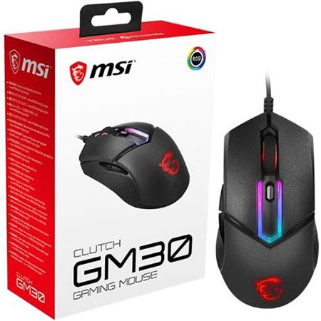 MSI Clutch GM30 Gaming Maus, 6.200 DPI für 18,90€ (statt 33€)