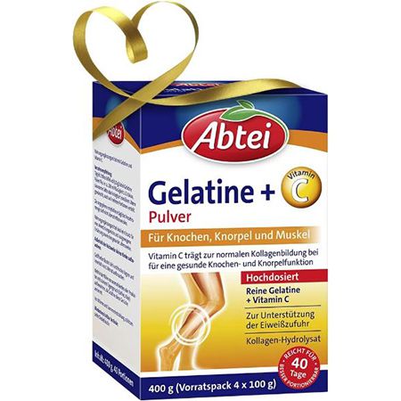 Abtei Gelatine Pulver Plus Vitamin C, 4 x 100g ab 7,96€ (statt 11€)
